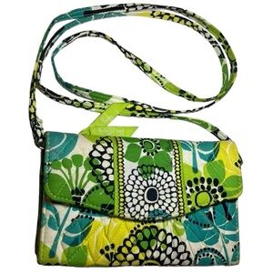 Vera Bradley Limes Up Crossbody Wallet, Detachable Strap
